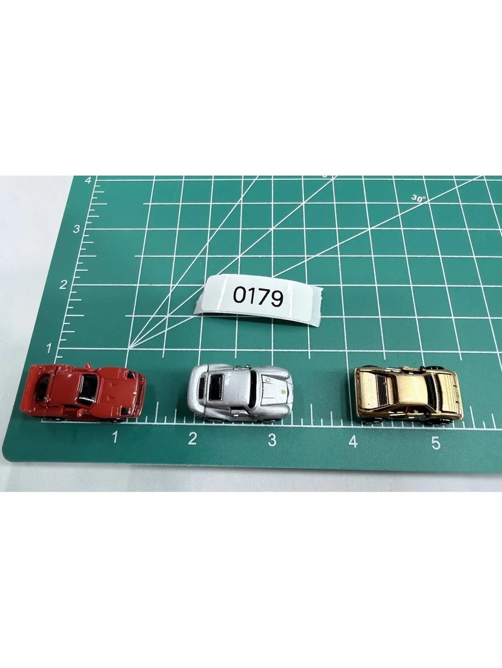 Set of 3 Vintage Galoob Micro Machine Sports Car Models with Opening Doors